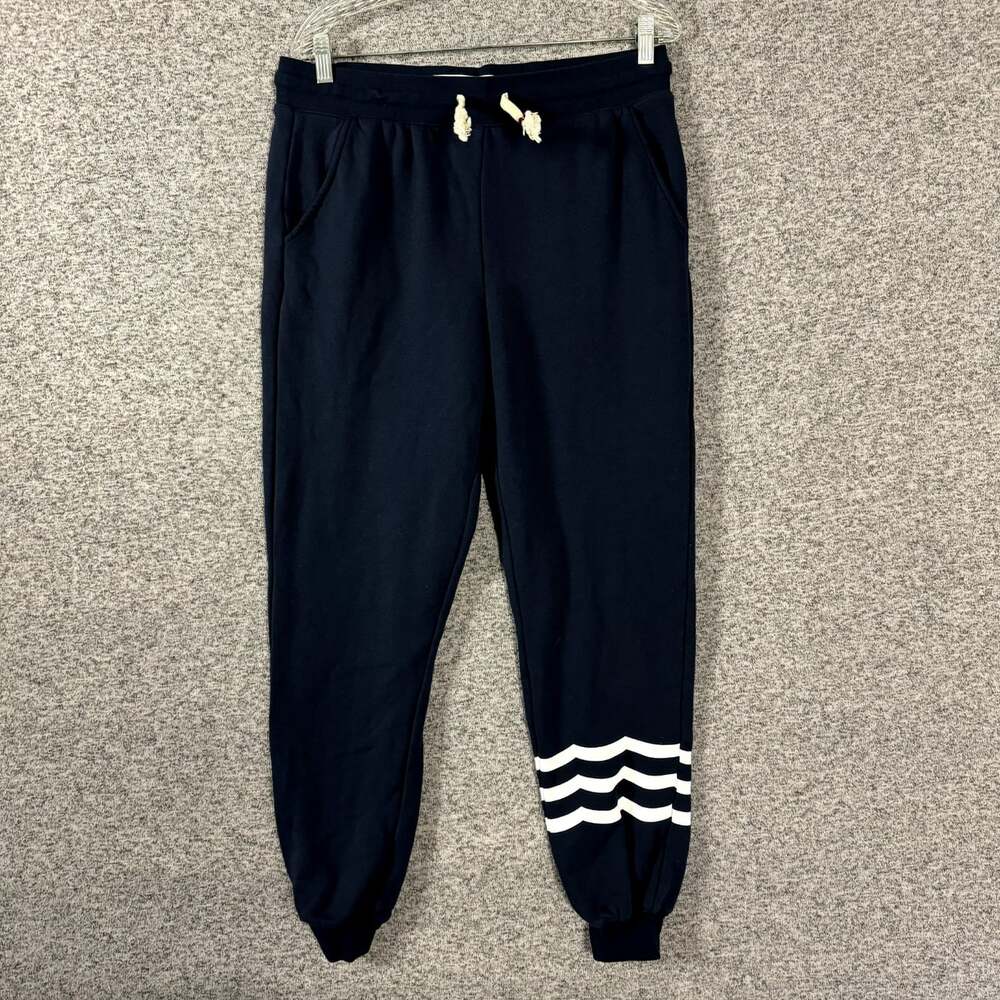 Sol Angeles Women's Size XL Cotton Blend Drawstring Coastal Wave Jogger Pants